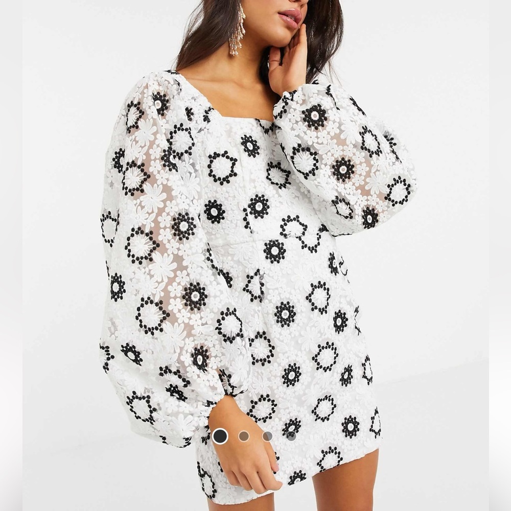 ASOS Design Puff Sleeve Dress